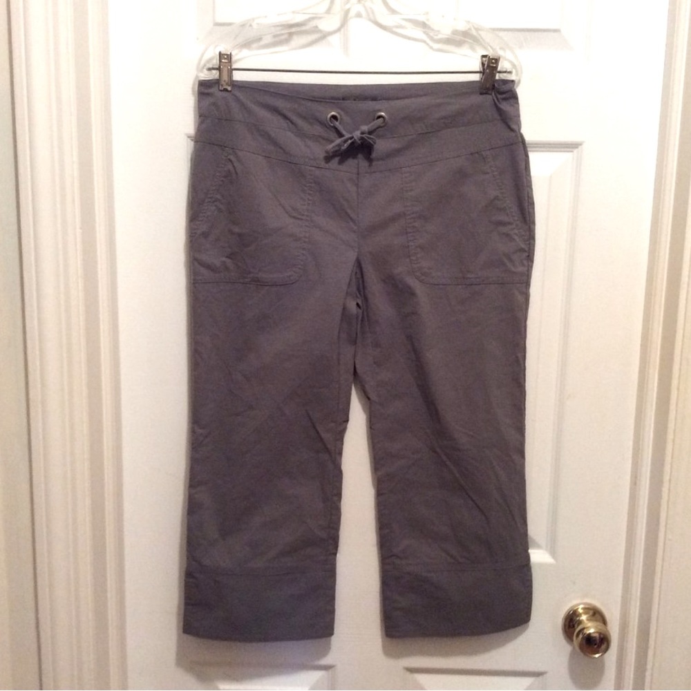 Prana cropped pants - size medium, M, gray technical pants